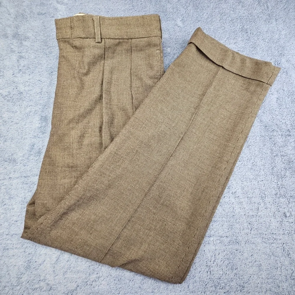 Vintage Polo Ralph Lauren Hayward Pants Mens 34x30 Houndstooth Pleated Cuffed